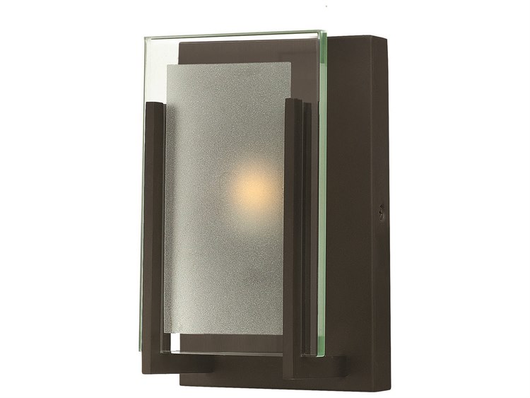 Hinkley Latitude 1-Light Oil Rubbed Bronze Glass Wall Sconce