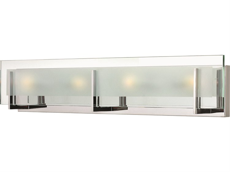 Hinkley Latitude 4-Light Chrome Glass Vanity Light