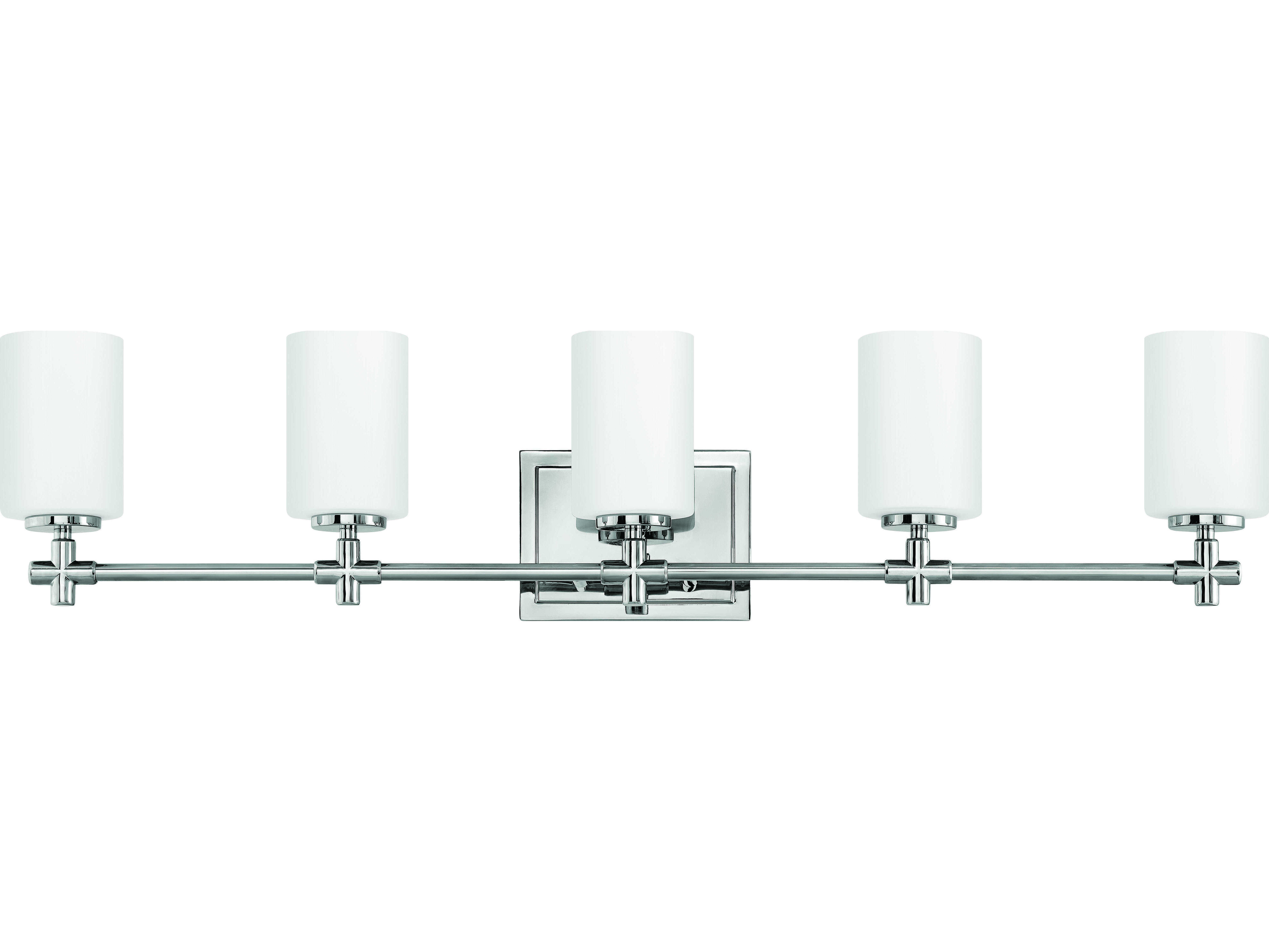 Hinkley Lighting Laurel Polished Nickel FiveLight 36'' Wide Incandescent Vanity Light HY57555PN
