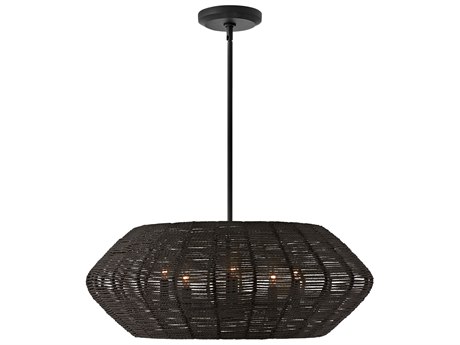 Hinkley Luca 5-Light Black Candelabra Geometric Chandelier