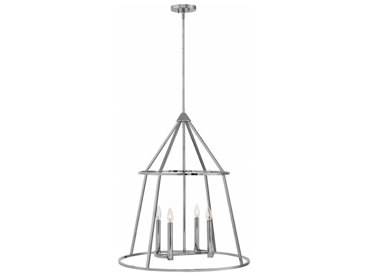 Hinkley Middleton 4-Light Polished Nickel Candelabra Chandelier