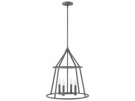 Hinkley Middleton 4-Light Graphite Bronze Candelabra Chandelier