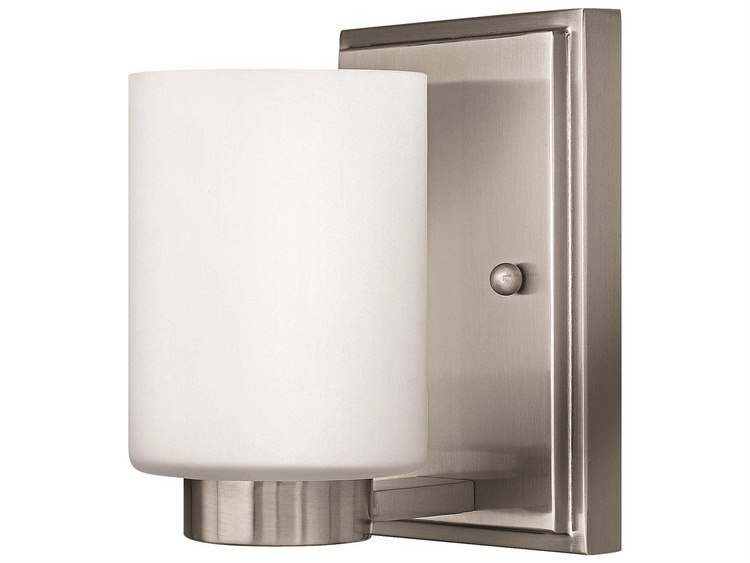 Hinkley Miley 1-Light Brushed Nickel Glass Wall Sconce