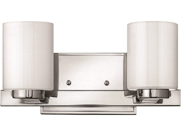 Hinkley Miley 2-Light Chrome Glass Vanity Light