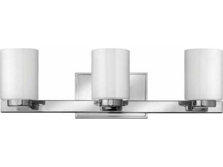 Hinkley Miley 21" Wide 3-Light Chrome Glass LED Vanity Light