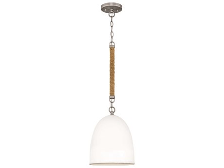 Hinkley Nash 1-Light Antique Nickel Bell Mini Pendant