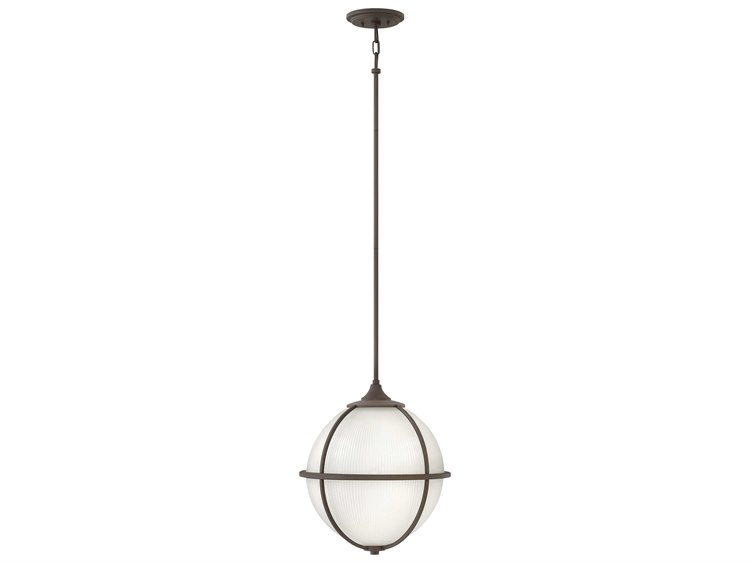 Hinkley Odeon 3-Light Oil Rubbed Bronze Glass Globe Pendant