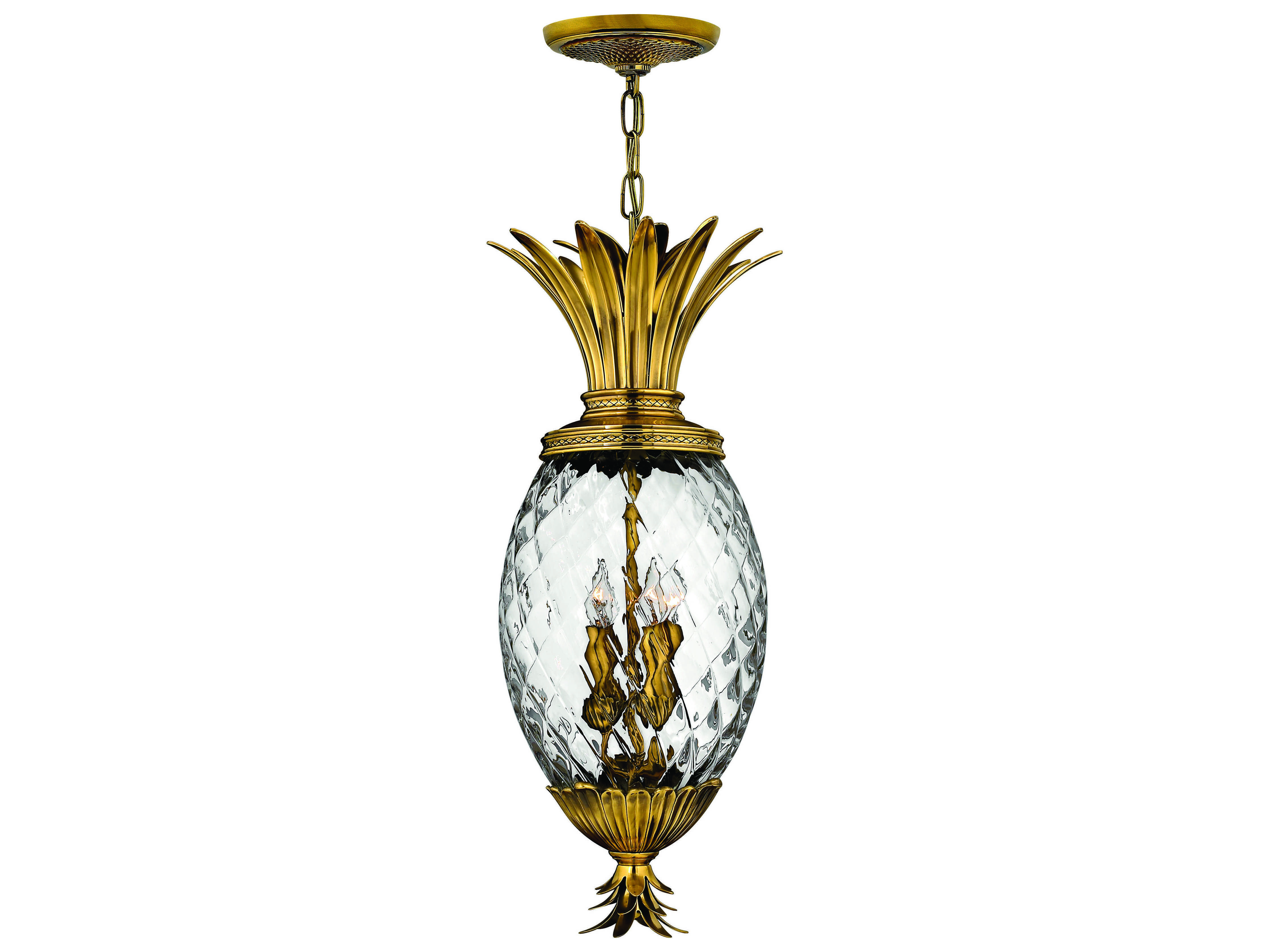 Hinkley Lighting Plantation Burnished Brass 12'' Wide Pendant HY2222BB