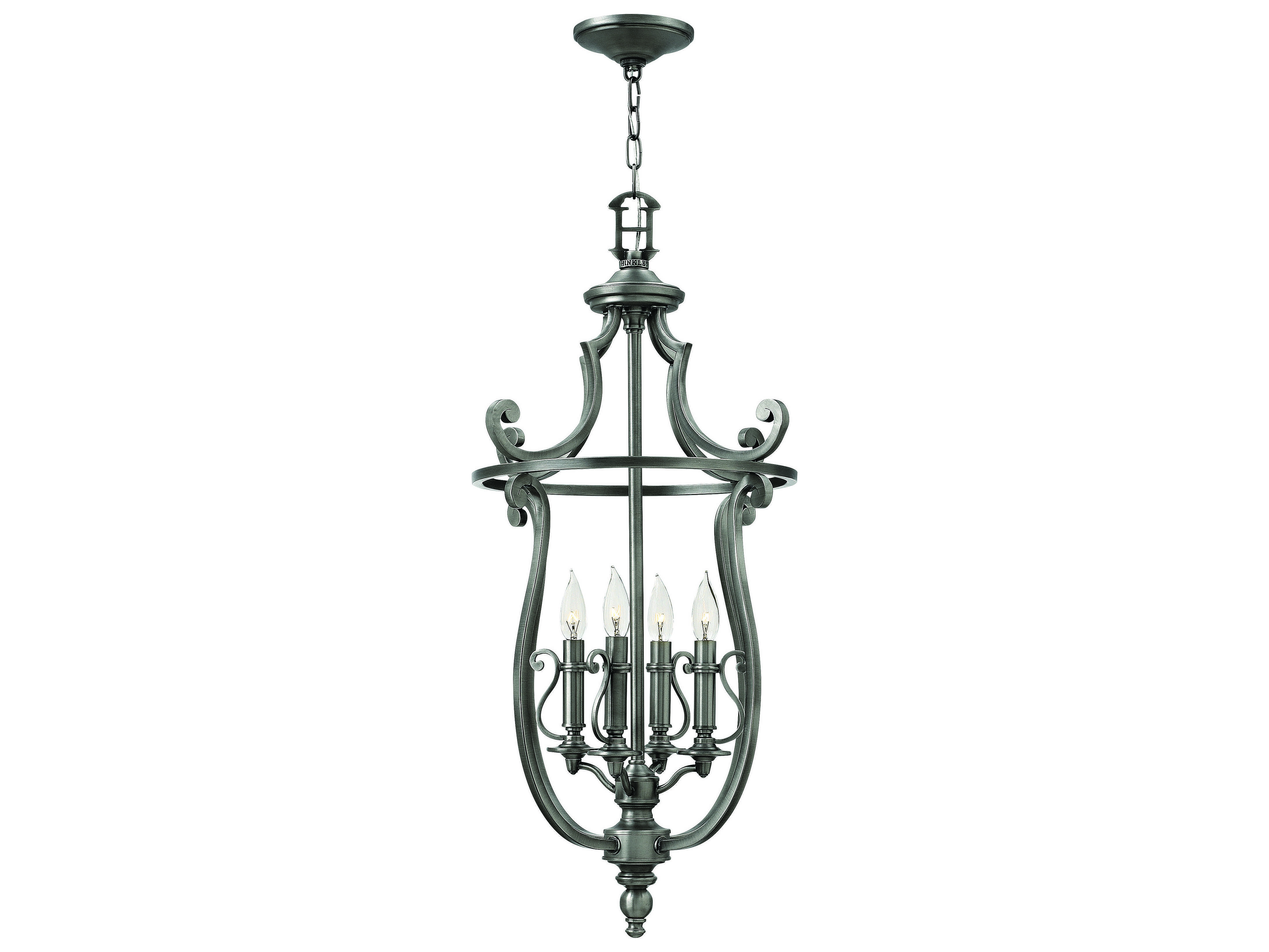 Hinkley Lighting Plymouth Polished Antique Nickel Four-Light Mini ...