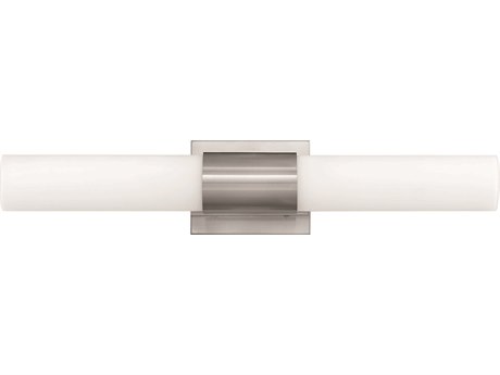 Hinkley Portia Brushed Nickel Glass LED Vanity Light