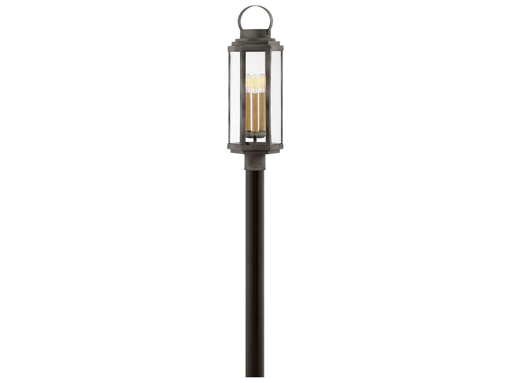 Hinkley Danbury 3 Light Outdoor Post Light HY2537DZ