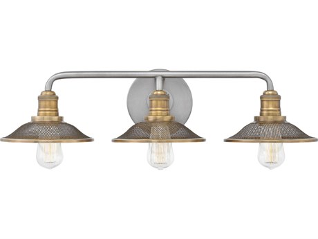 Hinkley Rigby 3-Light Antique Nickel Vanity Light