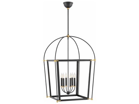 Hinkley Selby 6-Light Black Bronze Candelabra Chandelier