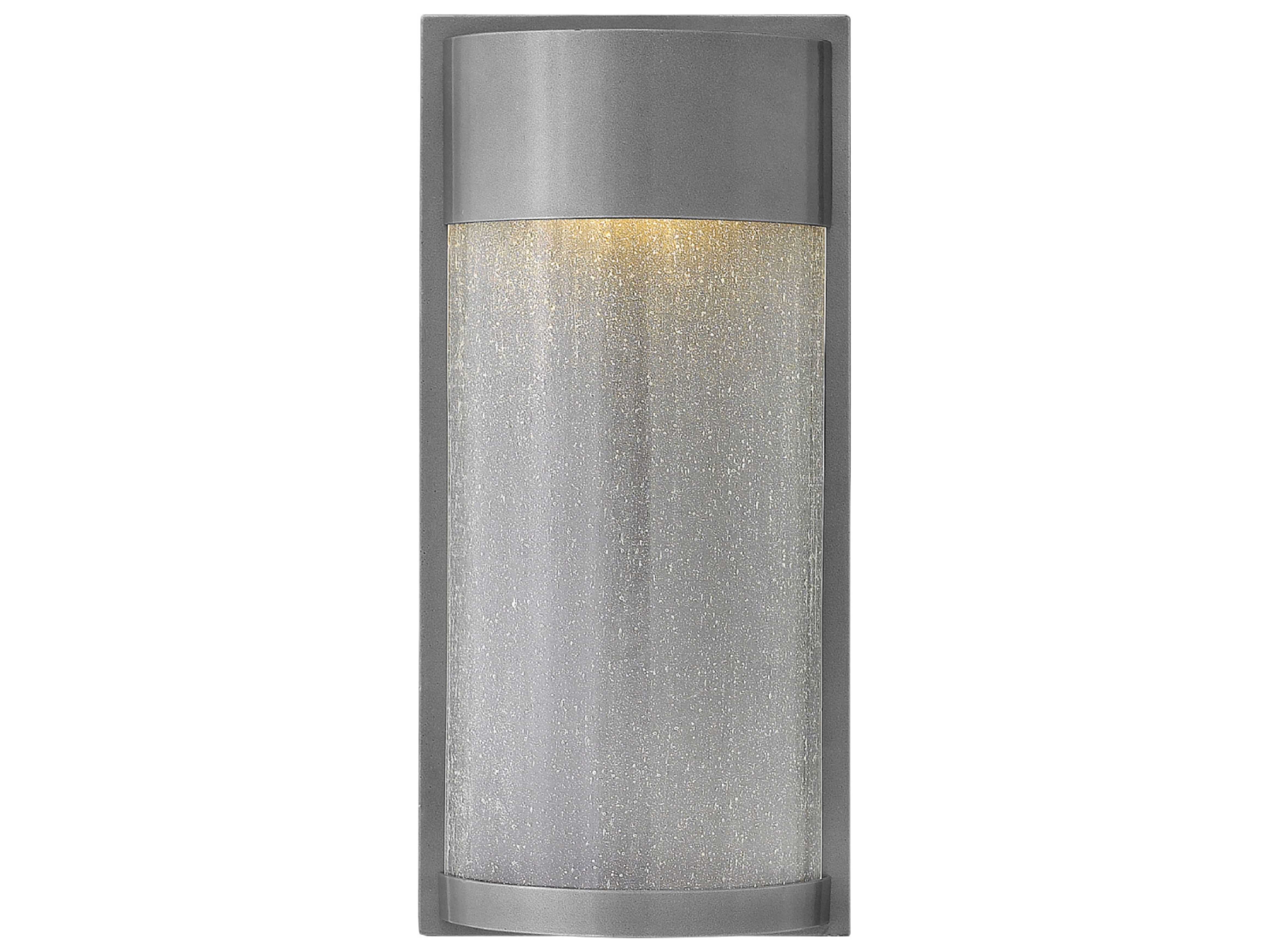 Hinkley Lighting Shelter Hematite Outdoor Wall Light 1344HE