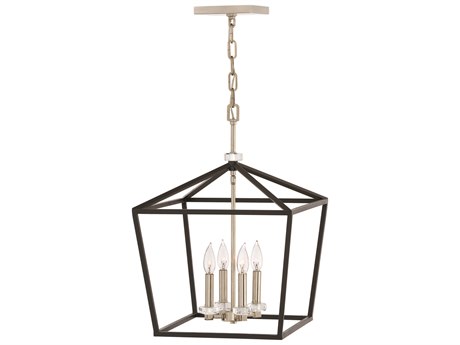 Hinkley Stinson 4-Light Black Crystal Pendant