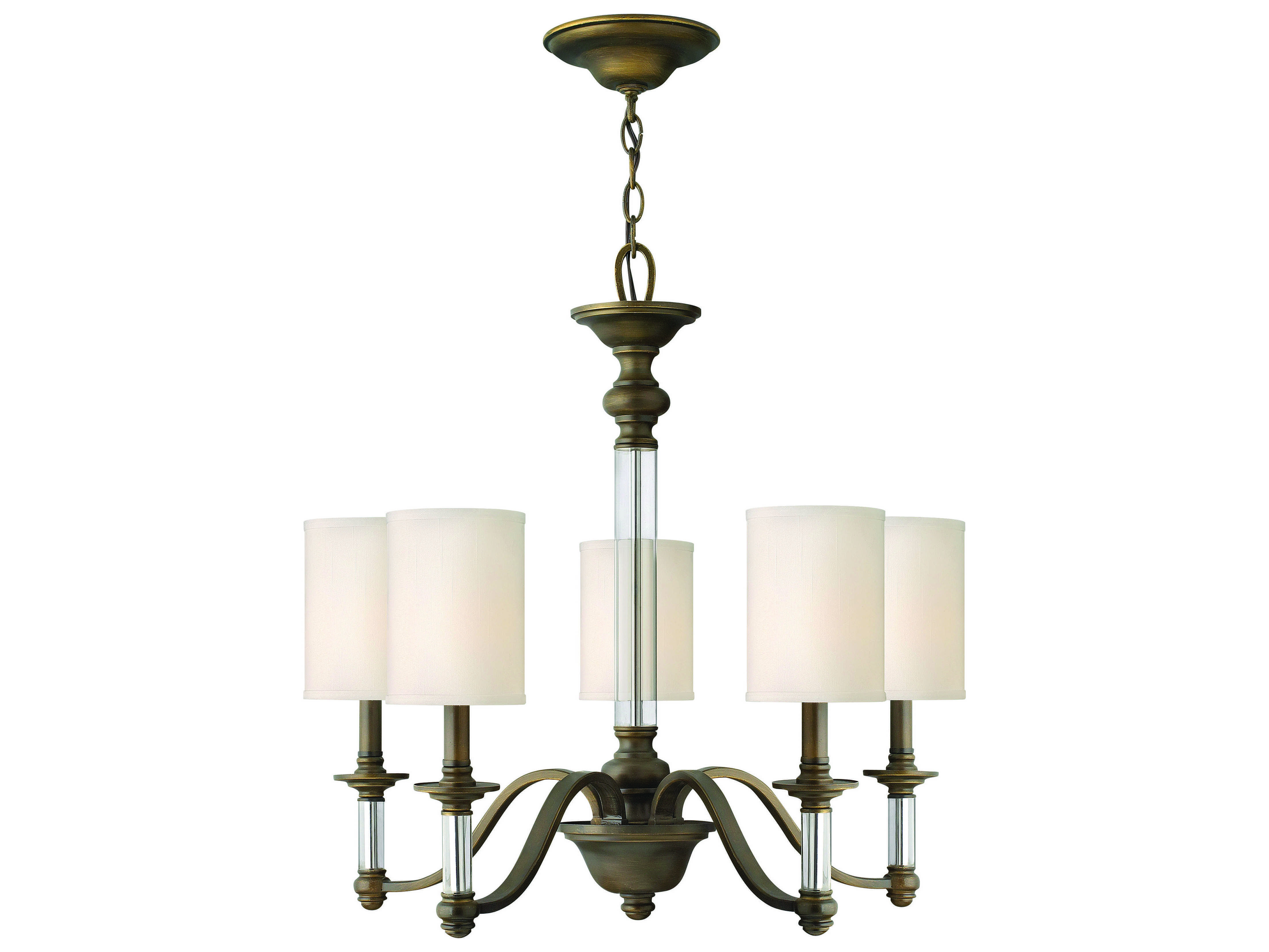 Hinkley Lighting Sussex English Bronze FiveLight 26 Wide Chandelier