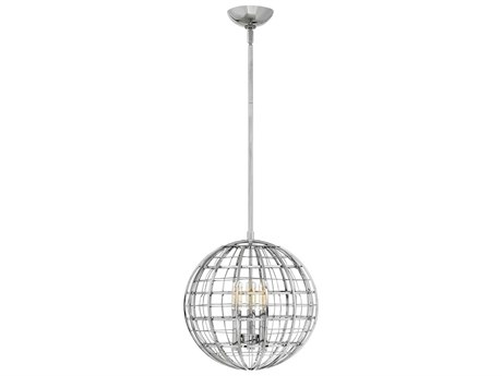 Hinkley Terra 3-Light Polished Nickel Globe Pendant