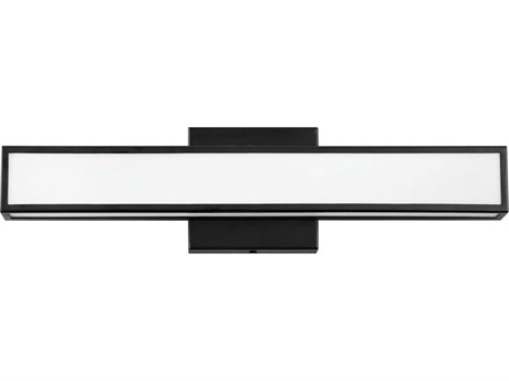 Hinkley Alto Black White Glass LED Vanity Light