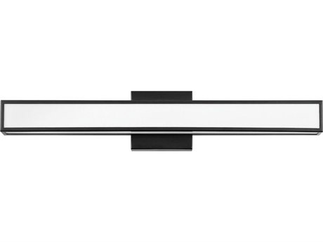 Hinkley Alto Black White Glass LED Vanity Light