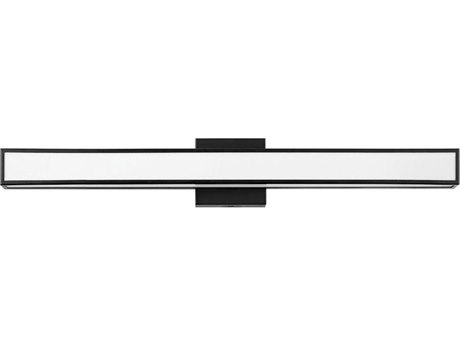 Hinkley Alto Black White Glass LED Vanity Light