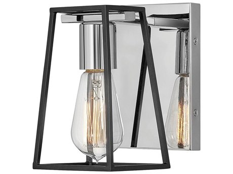 Hinkley Filmore 1-Light Chrome Black Wall Sconce