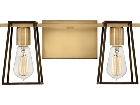 Hinkley Filmore 2-Light Heritage Brass Bronze Vanity Light