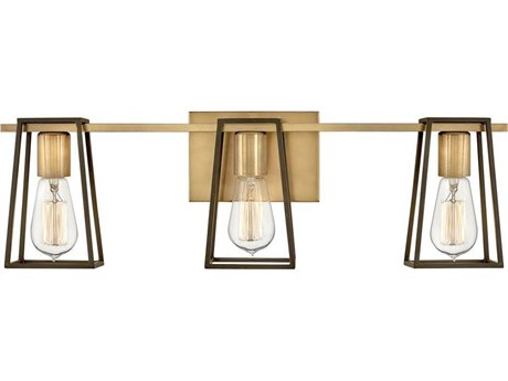 Hinkley Filmore 3-Light Heritage Brass Bronze Vanity Light