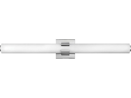 Hinkley Aiden Chrome White Glass LED Vanity Light