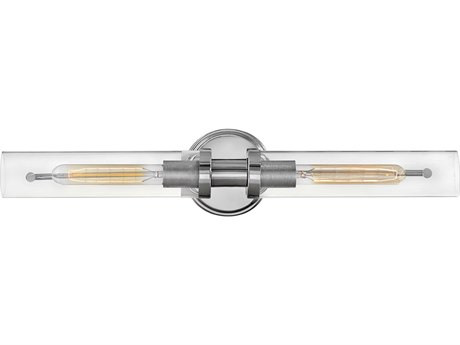 Hinkley Vaughn 2-Light Chrome Glass Vanity Light
