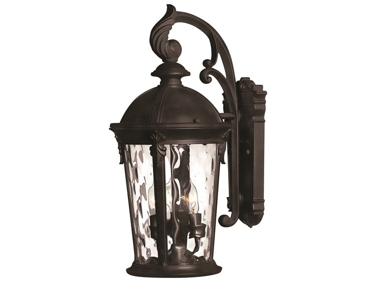 Photos - Floodlight / Street Light Hinkley Windsor Outdoor Wall Light in Black 1898BK 