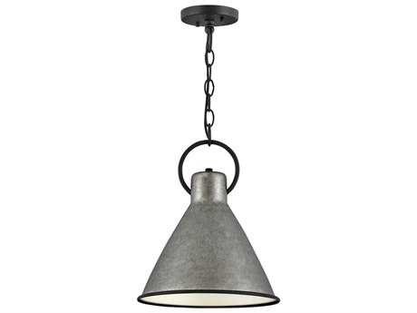 Hinkley Winnie 1-Light Rustic Pewter Silver Mini Pendant