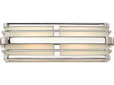 Hinkley Winton 15" Wide 2-Light Chrome Glass Vanity Light