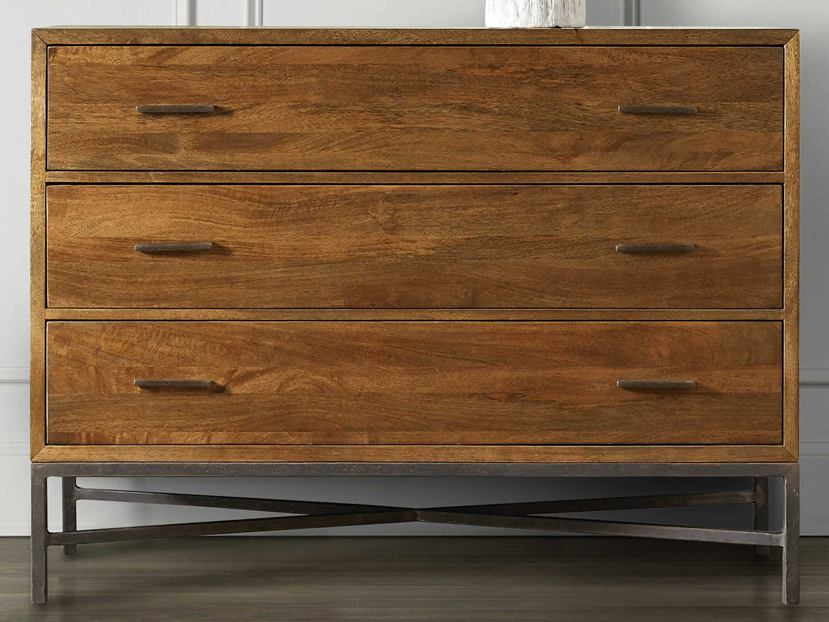Hooker Furniture Dark Wood Three Drawers Single Dresser