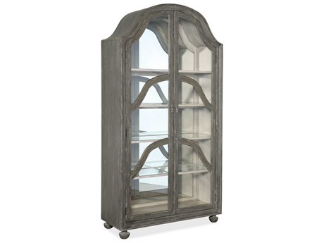 Hooker Furniture Alfresco Oak Wood Pottery Display Cabinet
