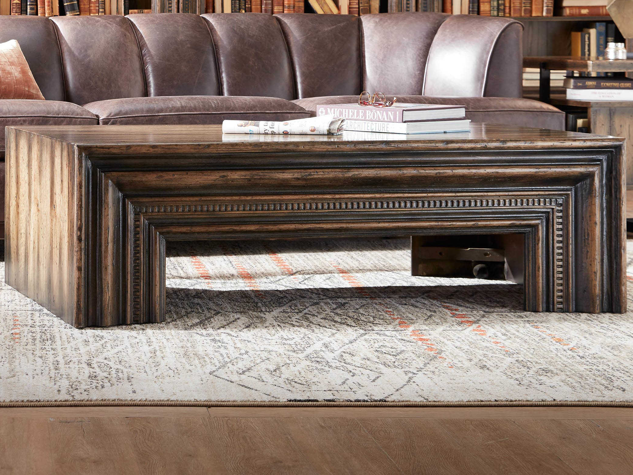 Hooker Furniture American Life Crafted Dark Wood 58'' Wide