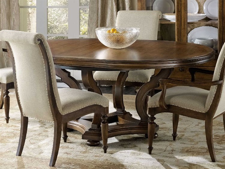 Dark Wood Round Dining Table And Chairs : Brown Light Brown Wooden