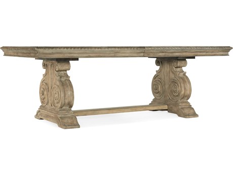 Hooker Furniture Castella Extendable Rectangular Wood Antique Slate Dining Table