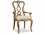 Hooker Furniture Chatelet Rubberwood White Fabric Upholstered Arm Dining Chair  HOO535075400