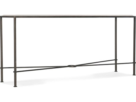 Hooker Furniture Rectangular Creamy Beige Marble Gray Console Table
