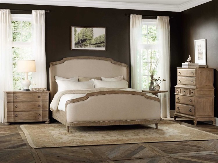 hooker furniture corsica upholstered panel bed bedroom set