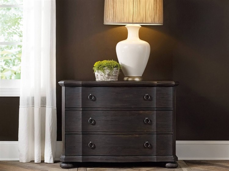 Hooker Furniture Corsica Dark Wood 42 W X 19 D Rectangular Bachelor Chest Nightstand 5280 90017