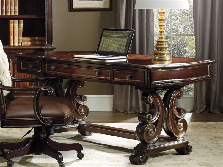 Furniture Grand Palais Dark Wood 66 L X 36 W Rectangular Writing Desk