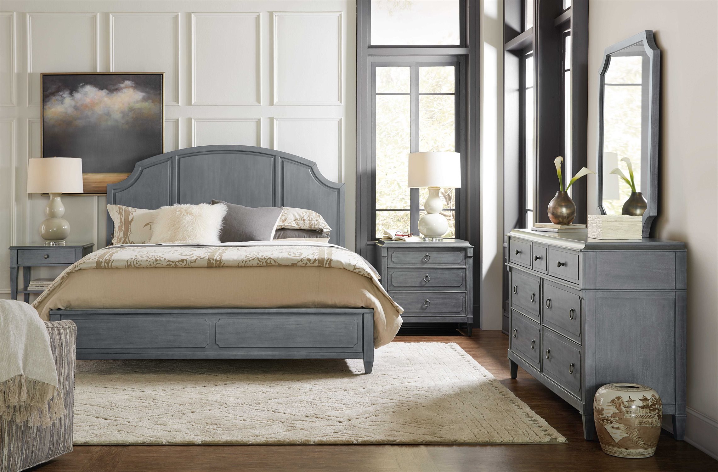 Hooker Furniture Hamilton Bedroom Set | HOO577090250GRYSET