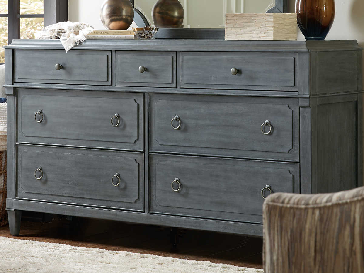 Hooker Furniture Hamilton Gray SevenDrawers Double Dresser