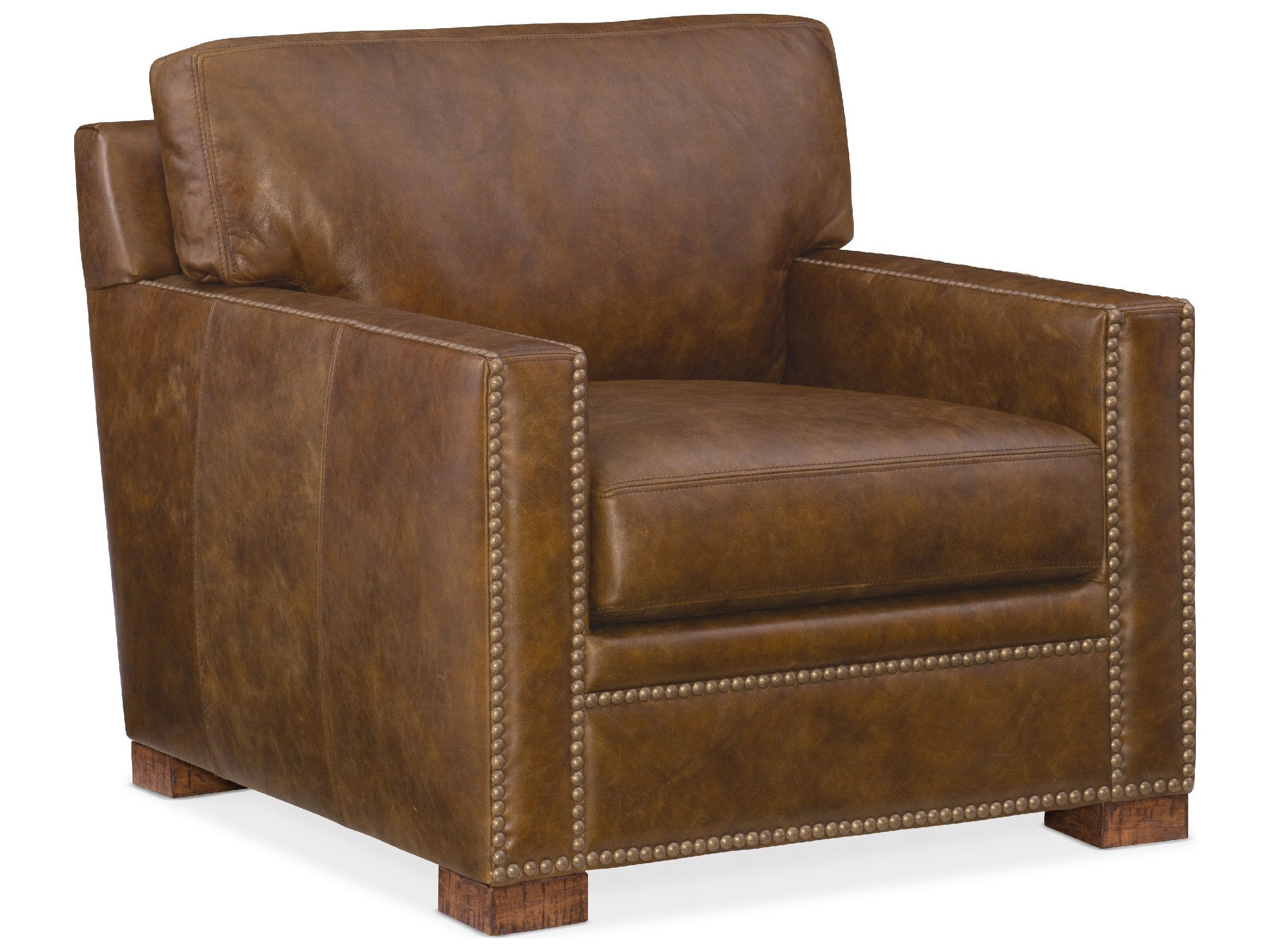Hooker Furniture Jax Hill Country Dark Wood Club Chair | HOOSS37901085
