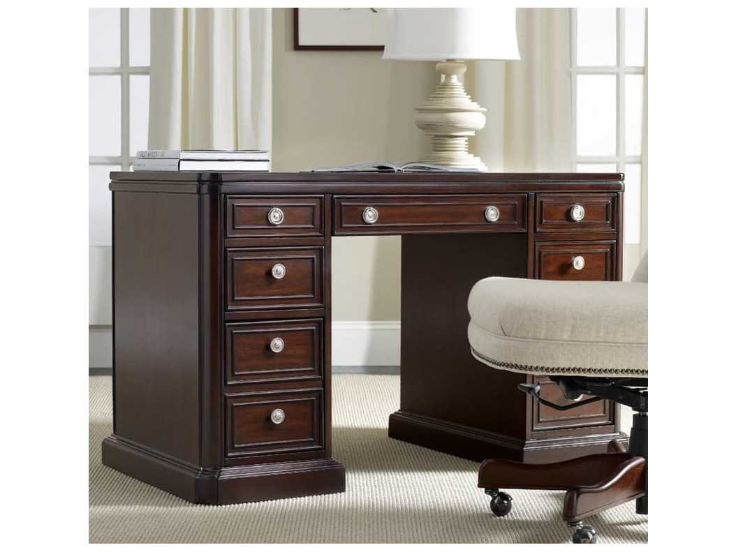 Hooker Furniture Dark Wood 48 L X 26 W Rectangular Writing Desk