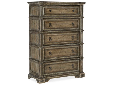 Hooker Furniture La Grange 5-Drawers Wood Brown Cedar Accent Chest