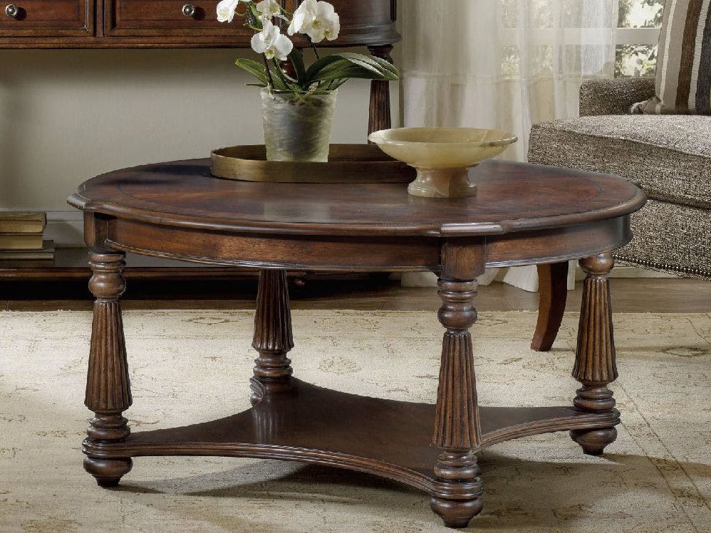 Hooker Coffee Table - Hooker Furniture Melange Dark Wood 60'' Wide Oval ...
