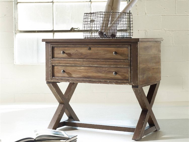 Hooker Furniture Melange Medium Wood X Base Lateral File Cabinet
