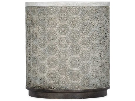 Hooker Furniture Melange Round Gray End Table